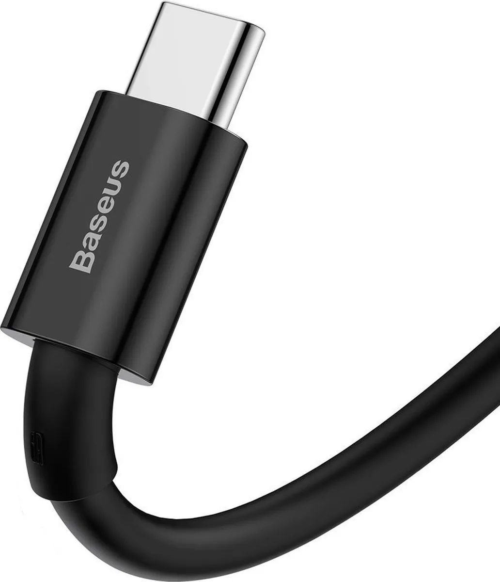 Baseus Superior Series USB-A naar USB-C Kabel 66W 2m - Zwart