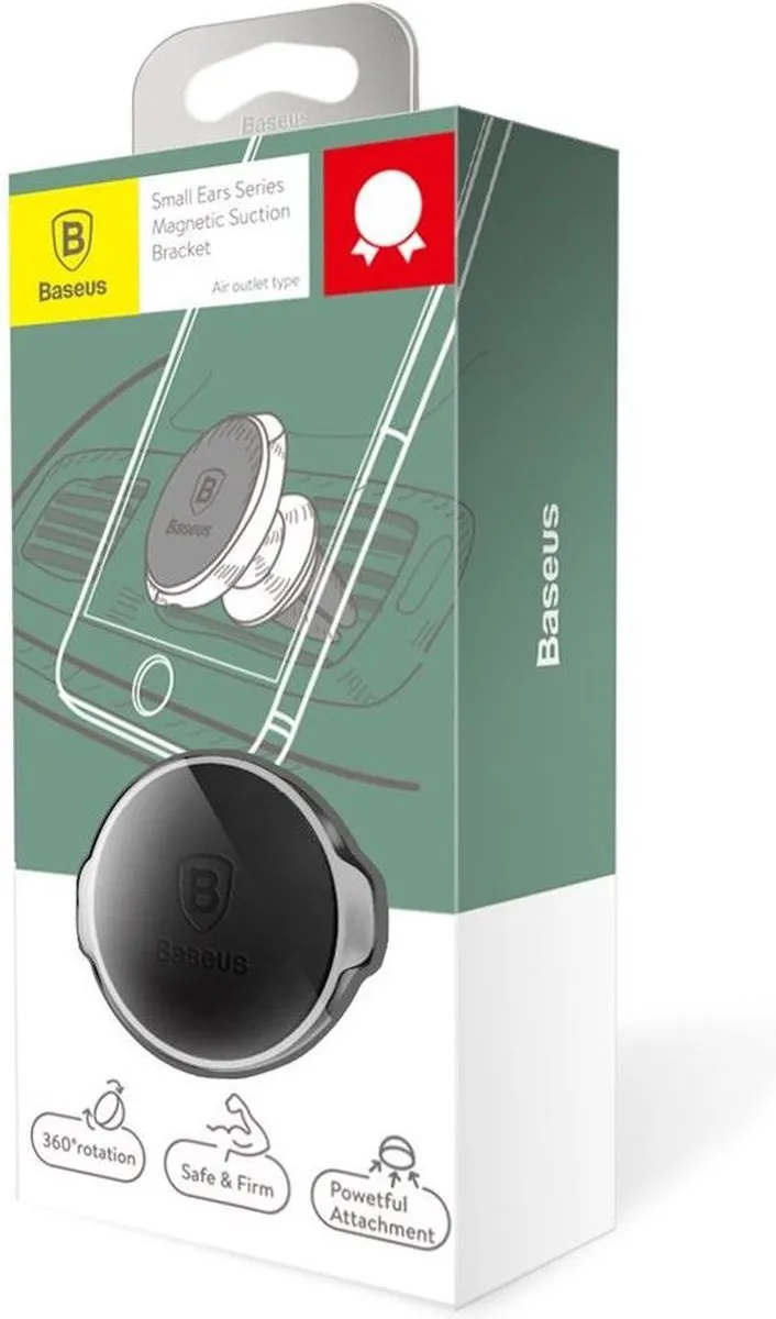 Baseus HOUDER25302501 Magneettelefoonhouder Auto - Zwart