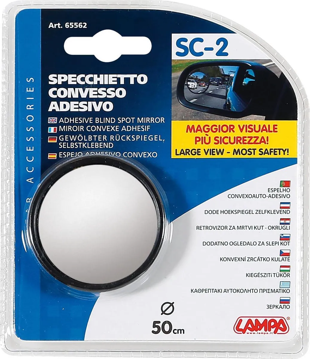 Lampa Dodehoekspiegel Ø50mm - Zwart