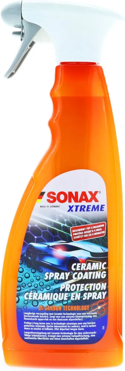 Sonax Xtreme Ceramic Spray Coating - autolak bescherming - Si-Carbon Technology