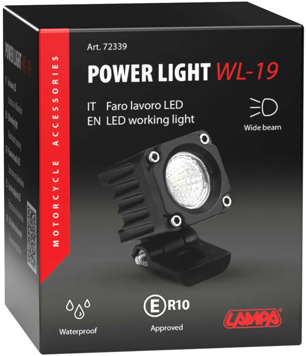 Lampa Motor Werklamp WL-19 - 9V-32V Wit