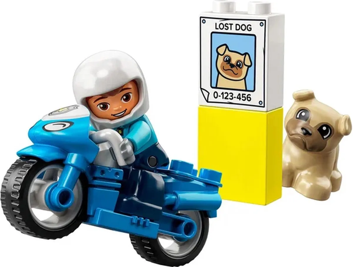 LEGO DUPLO Politiemotor 10967 - Blauw - afbeelding 6 van 6