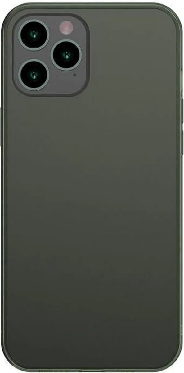 Baseus Frosted Glass Hoesje iPhone 12 Pro Max - Groen - afbeelding 2 van 4