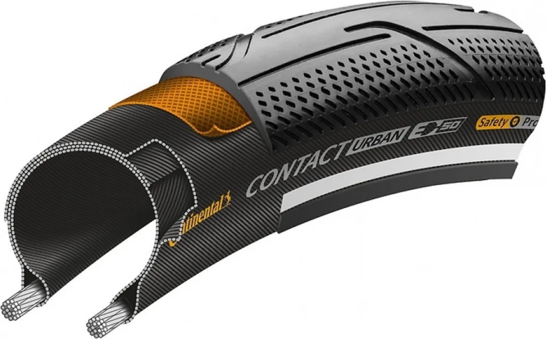 Continental Contact Urban 28x1.40 Buitenband - 37-622mm - Zwart met reflectie