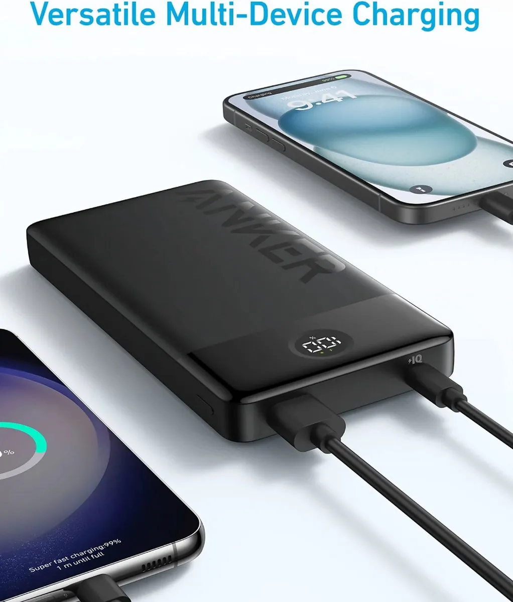 Anker Powerbank 20.000mAh 2xA1367G11 - 2 Stuks - 15W - USB-A & USB-C