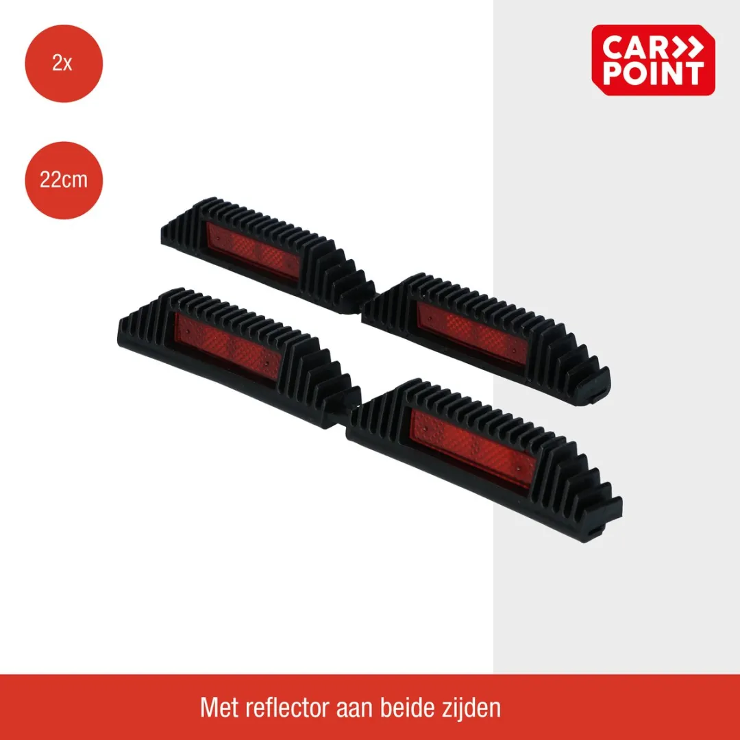 Carpoint Autodeur Beschermer 220mm - Zwart - 2x60cm