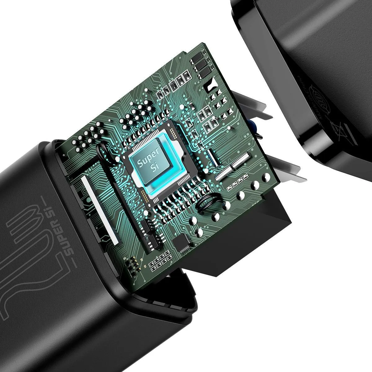 Baseus 20W USB-C Oplader met Lightning Kabel - Zwart