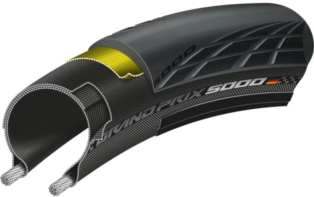 Continental Grand Prix 5000 Buitenband 28x622 - Zwart - afbeelding 6 van 6