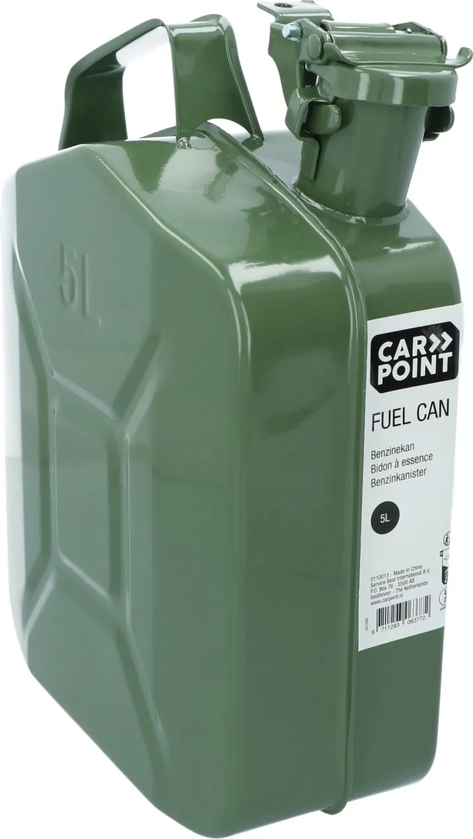 Carpoint Benzinekan 5L - Groen