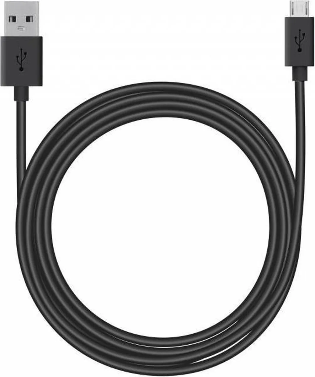 Belkin F2CU012BT3M-BLK Micro-USB naar USB-A Kabel 3m - Zwart