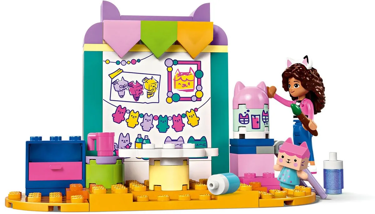 LEGO Gabby's Poppenhuis Knutselen met Babykitty 10795 - 60 Stukken