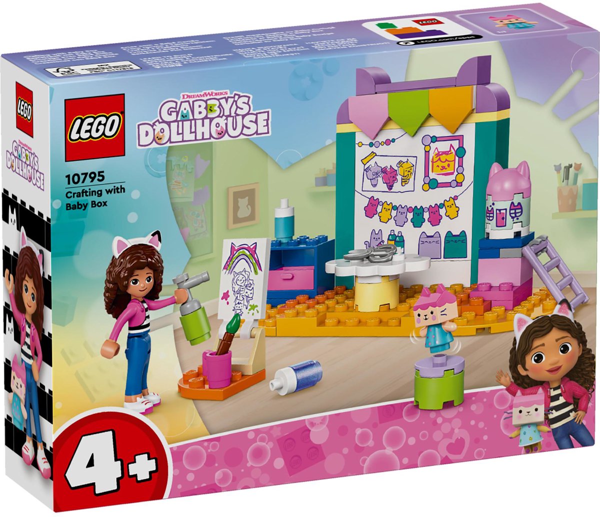 LEGO Gabby's poppenhuis Knutselen met Babykitty 10795