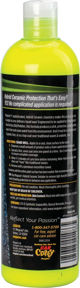 Meguiars Hybrid Ceramic Liquid Wax 473ml