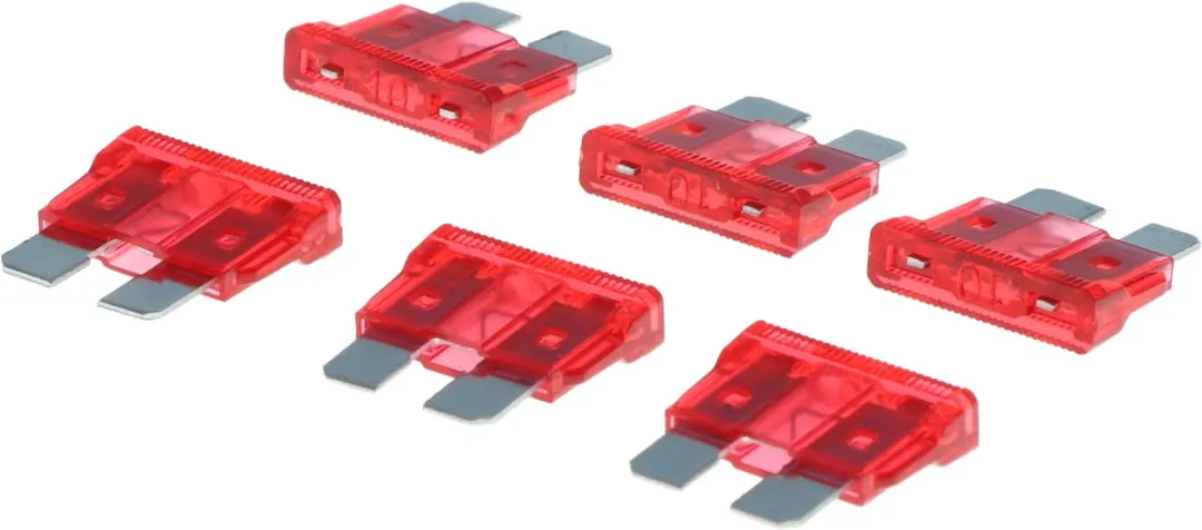 Carpoint Steekzekering 10A - 6 Stuks - Rood