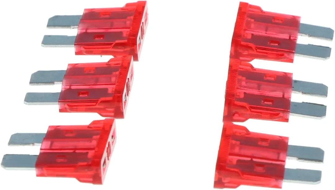 Carpoint Steekzekering 10A - 6 Stuks - Rood