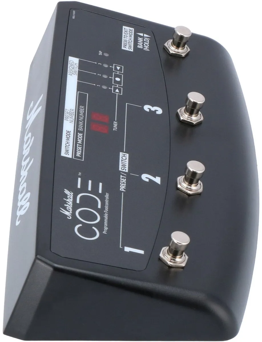 Marshall PEDL-91009 4-Way Latching Footswitch (CODE Series) - Voetschakelaar voor gitaarversterkers