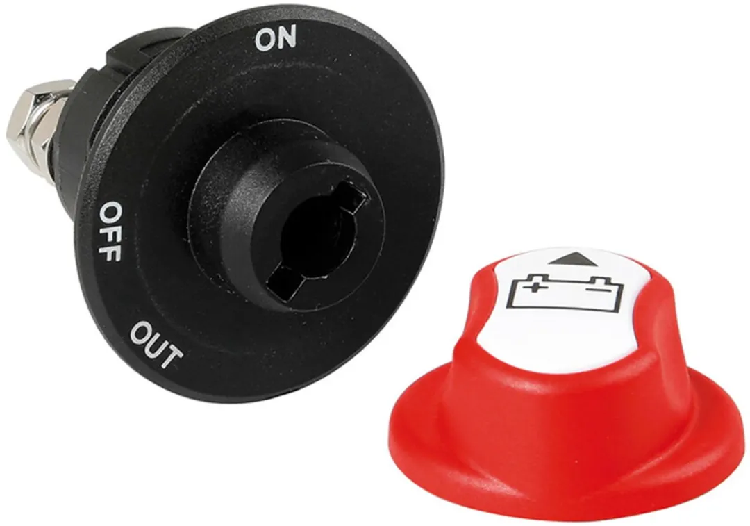 Lampa Massa Schakelaar 3 standen 12-32V - Rood
