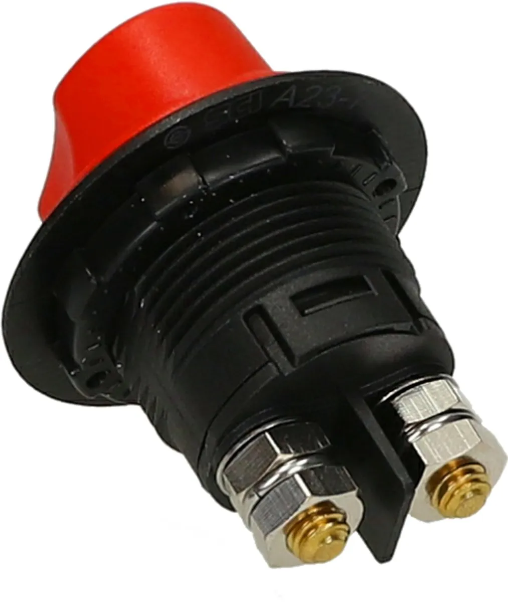 Lampa Massa Schakelaar 3 standen 12-32V - Rood