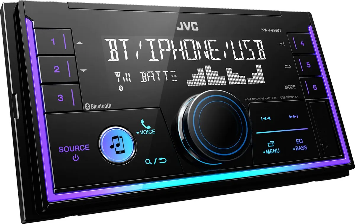 JVC KW-X850BT Autoradio - 4x50W - Zwart