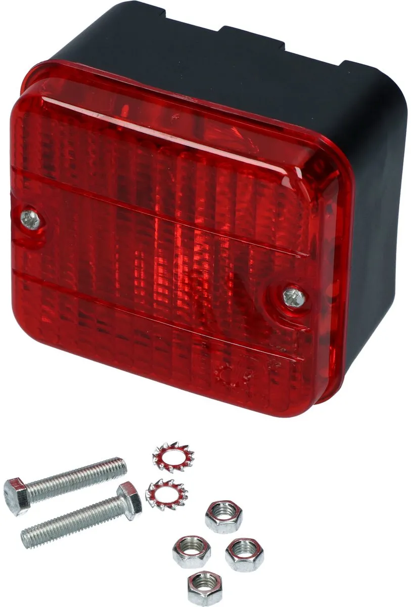 Carpoint Mistachterlicht Aanhanger 7x8cm - Rood