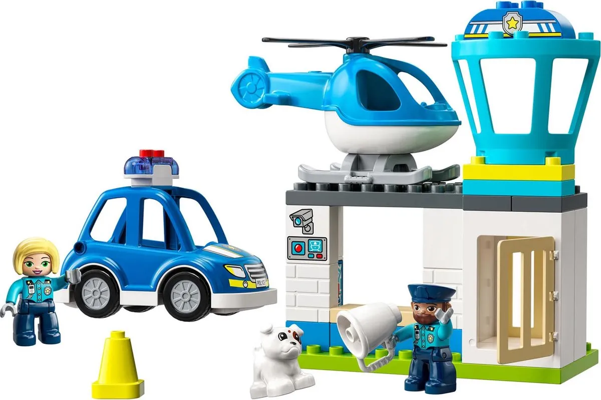 LEGO DUPLO Politiebureau & Helikopter 10959 - 40 Stukken - afbeelding 6 van 6
