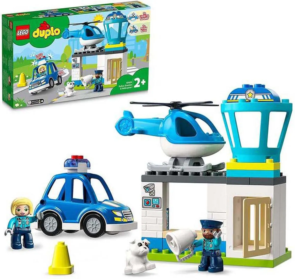 LEGO DUPLO Politiebureau & Helikopter 10959 - 40 Stukken - afbeelding 2 van 6