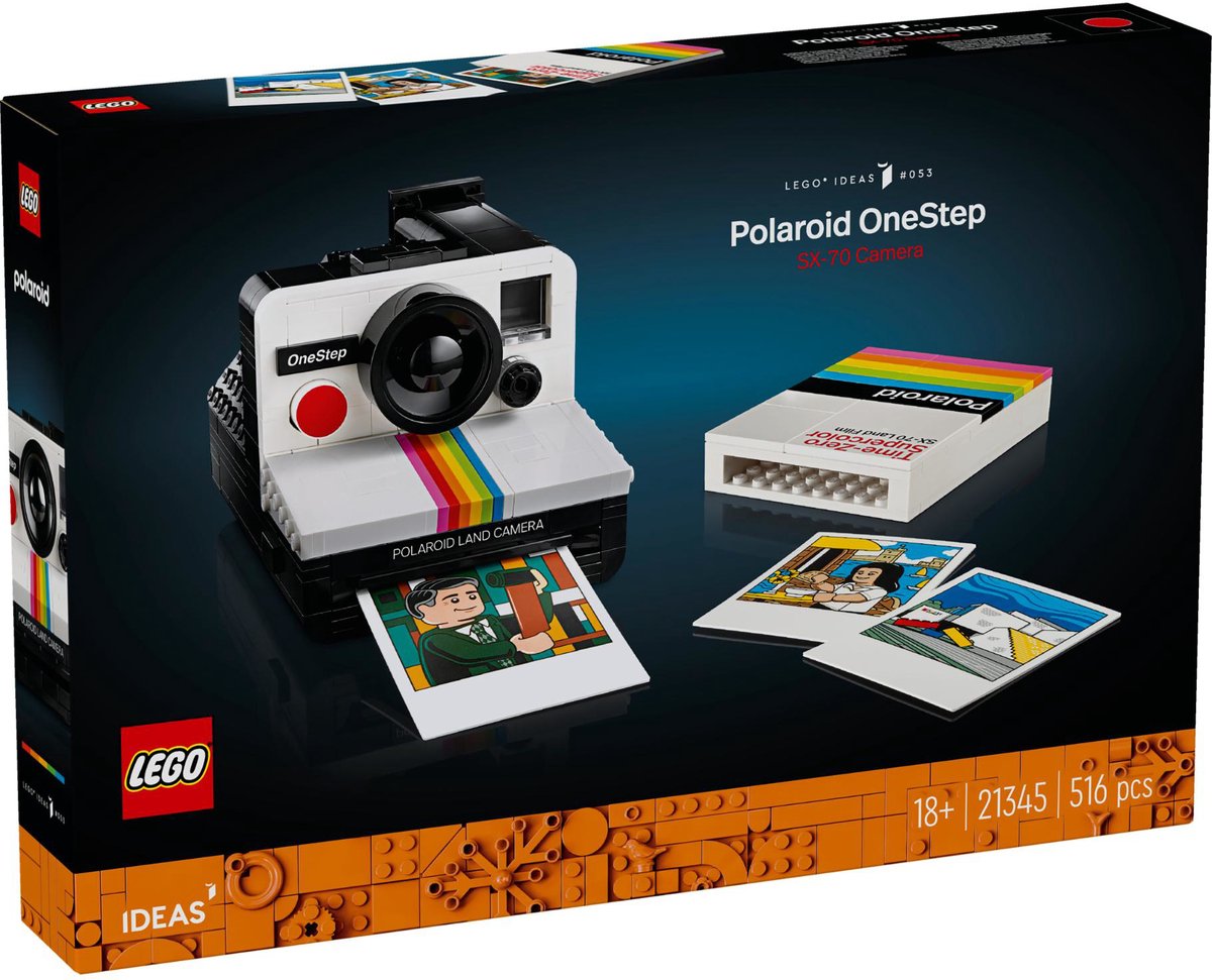 LEGO Ideas Polaroid OneStep SX-70 camera - 21345