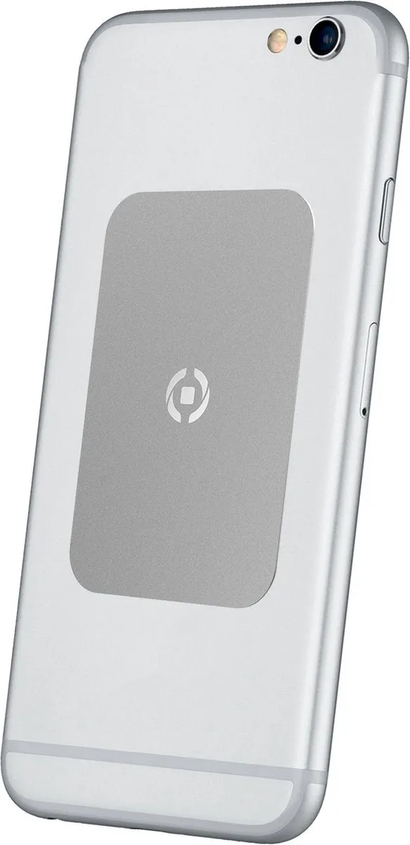 Celly GhostPlate Magneetplaat Set 2 Stuks - Universeel 3-6" - Zilver/Rozig