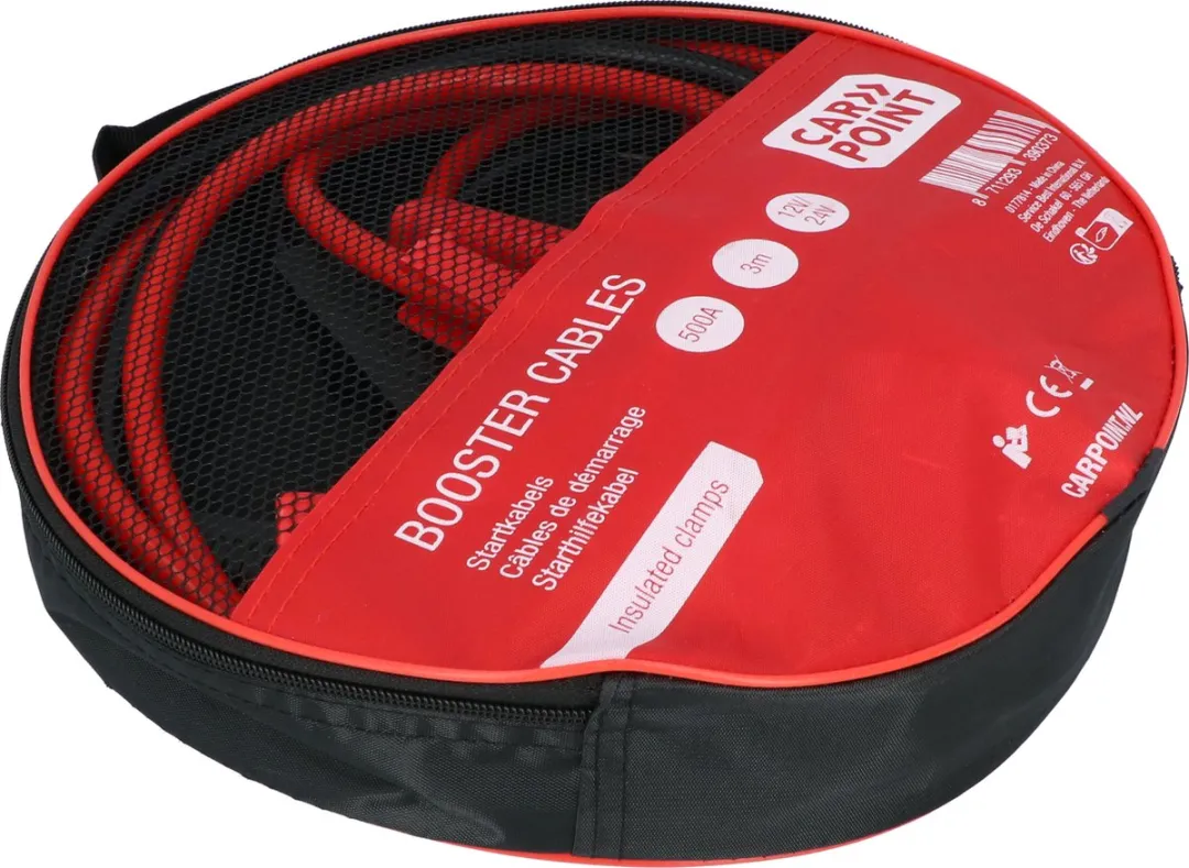 Carpoint Startkabel 500A - 14mm - Zwart/Rood