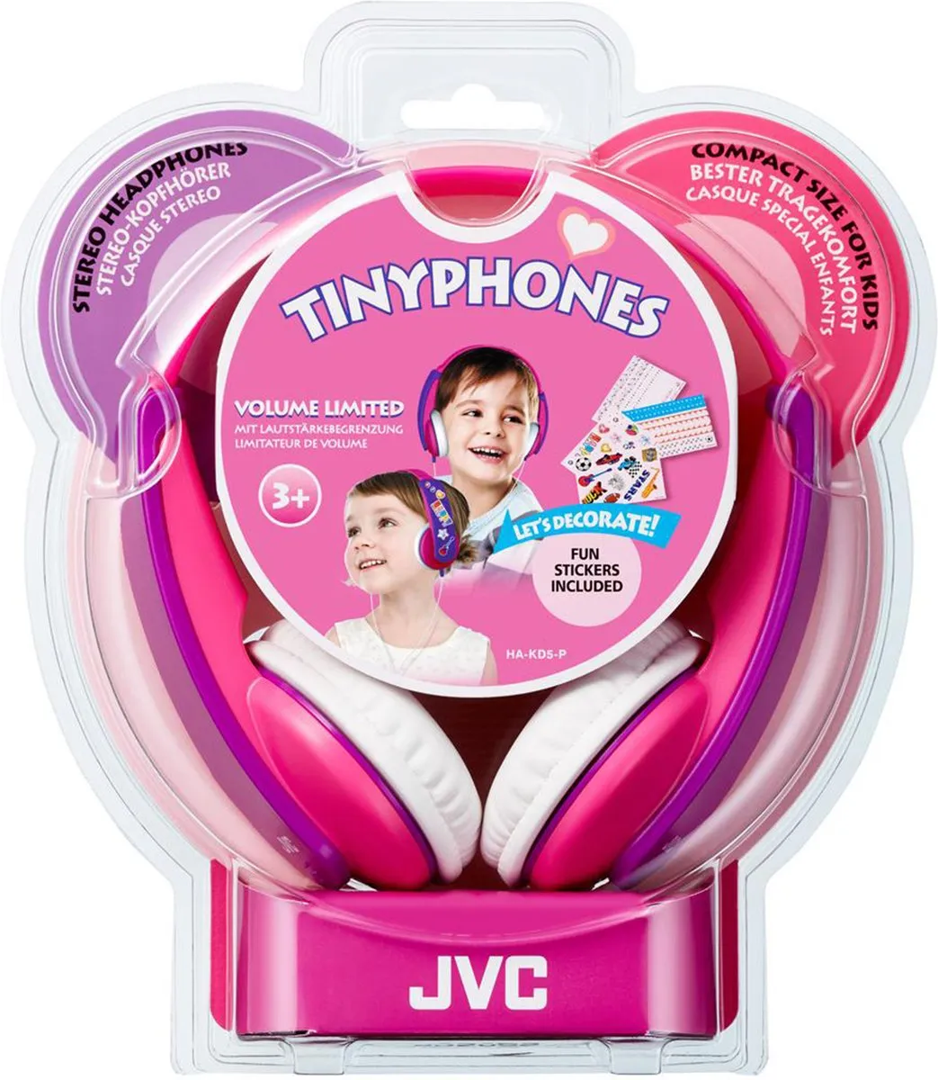 JVC HA-KD5 On-Ear Kids Koptelefoon - Roze/Paars