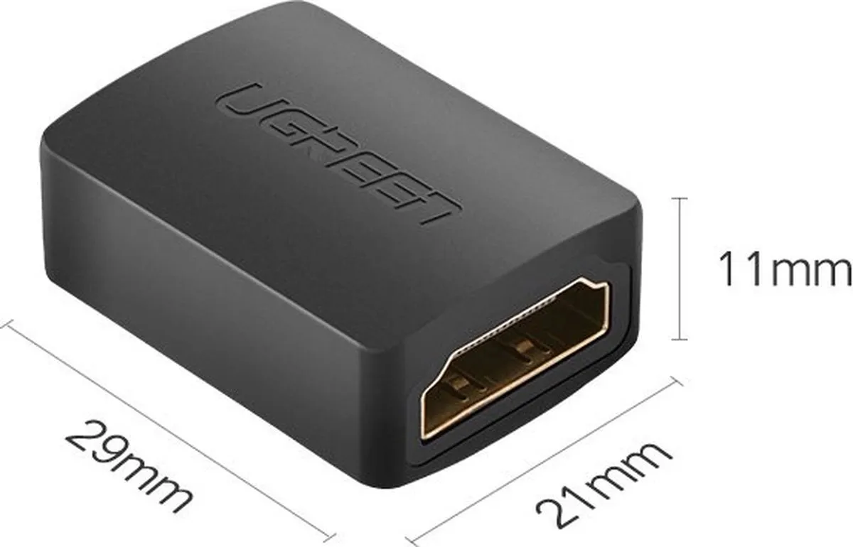 UGREEN HDMI 2.0 Adapter Vrouwelijk - 4K - Zwart