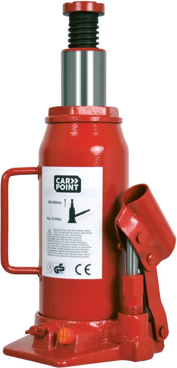 Carpoint Potkrik 10.000 kg Hydraulisch - Rood