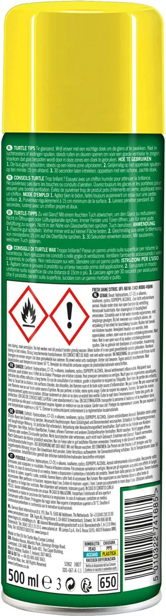 Turtle Wax GL Fresh Shine Citrus Interieurreiniger 500ml