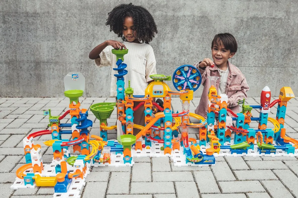 VTech Marble Rush M100E Knikkerbaan - 79 Onderdelen - 10 Knikkers