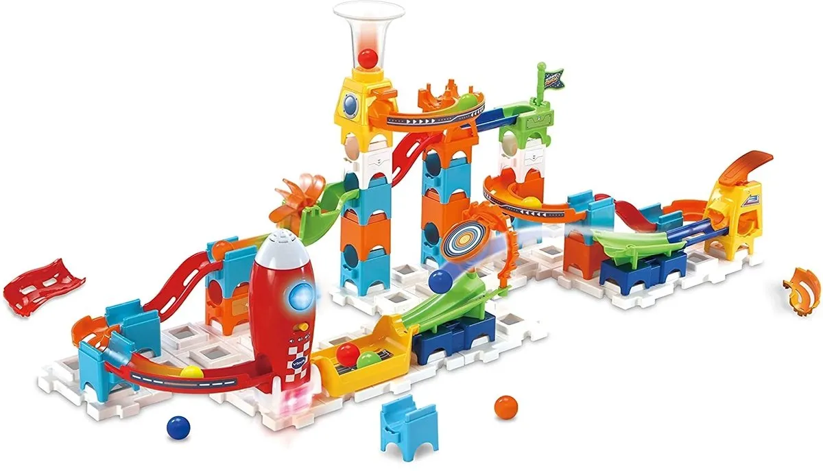 VTech Marble Rush M100E Knikkerbaan - 79 Onderdelen - 10 Knikkers