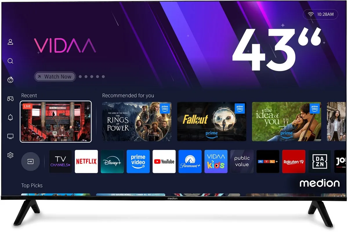 Medion 108cm QLED TV 4K MD 843601