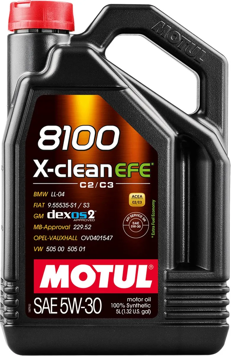 Motul Oil 8100 X-Clean EFE 5W30 Motorolie