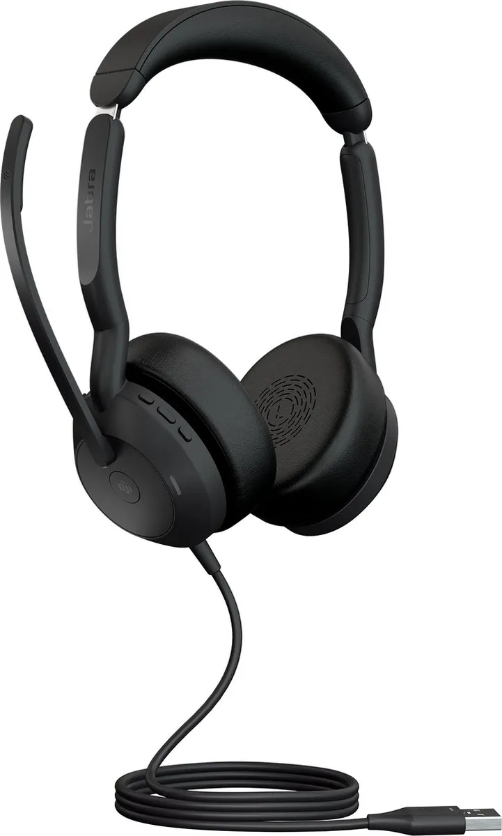 Jabra Evolve2 50 Headset - Bedraad & Draadloos - Zwart