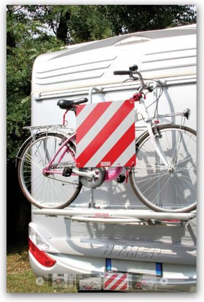 Carpoint Markeringsbord 50x50cm - Reflecterend Wit/Rood