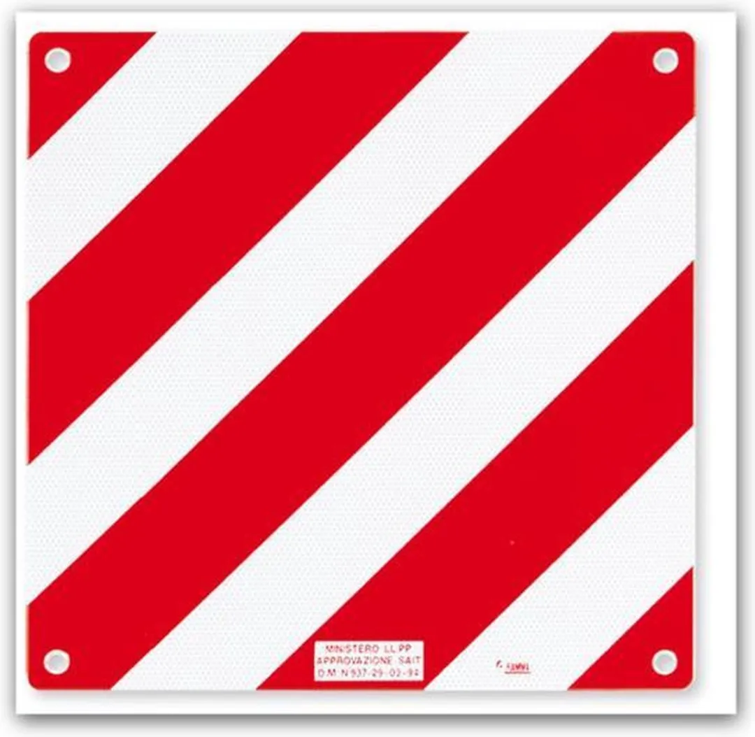 Carpoint Markeringsbord 50x50cm - Reflecterend Wit/Rood