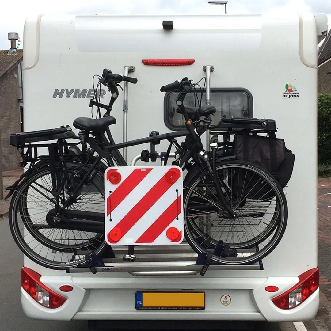 Carpoint Markeringsbord 50x50cm - Reflecterend Wit/Rood