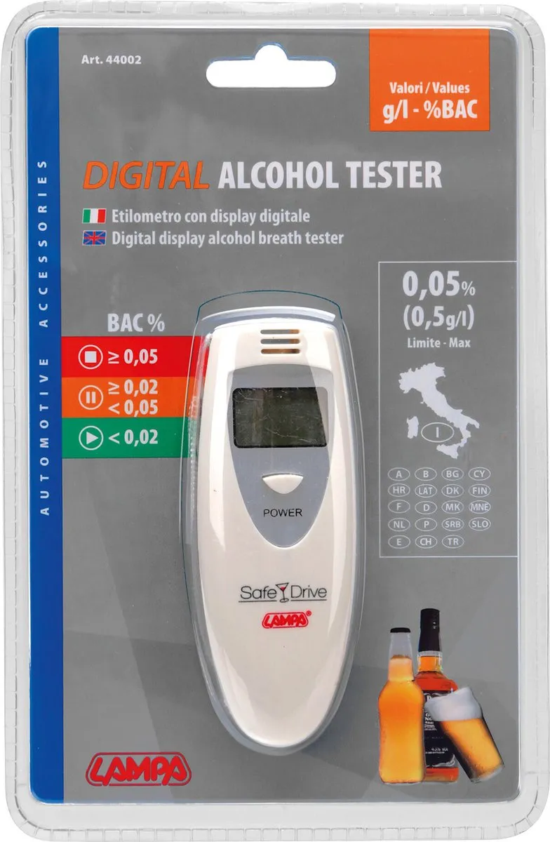 Lampa Digitale Alcoholtester