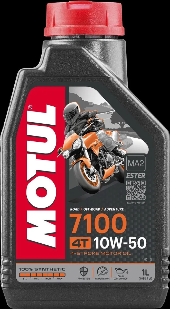 Motul 7100 10W50 4T Motorolie 1L - afbeelding 6 van 6