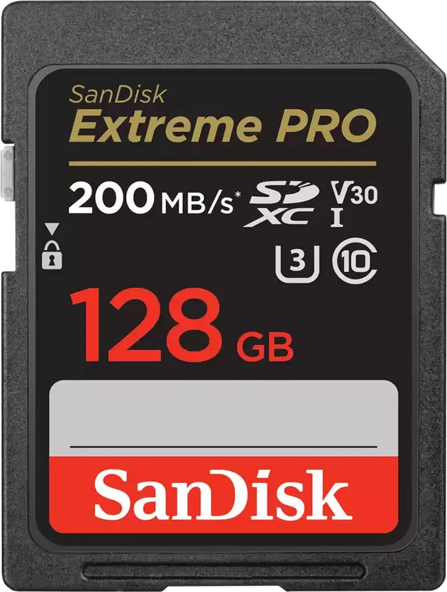 SanDisk Extreme Pro SDXC 128GB - 200/90MB/s