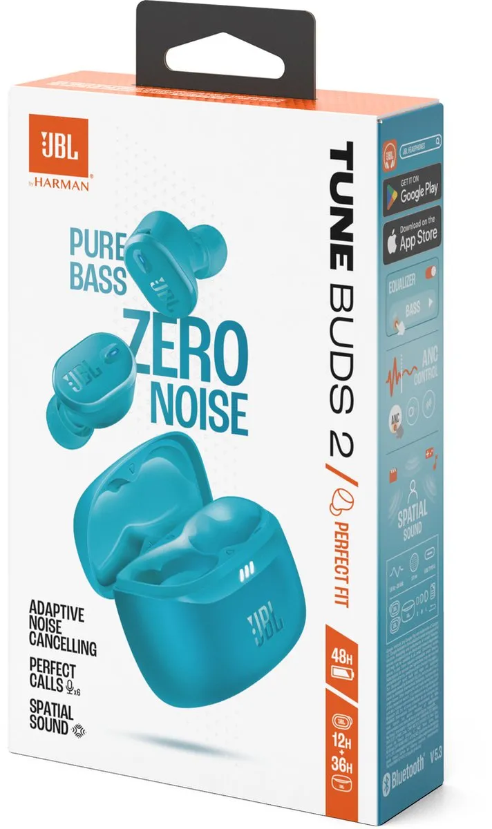 JBL Tune Buds 2 TUNE BUDS 2 Oordopjes - Blauw - IP54