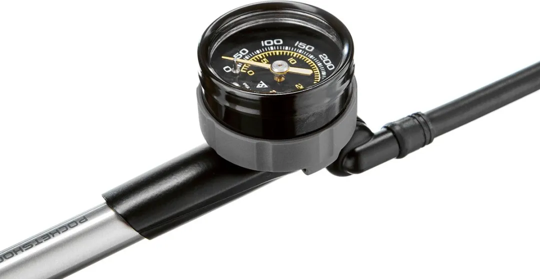 Topeak Pocket Shock DXG Fietsbandpomp - Zwart - afbeelding 6 van 6