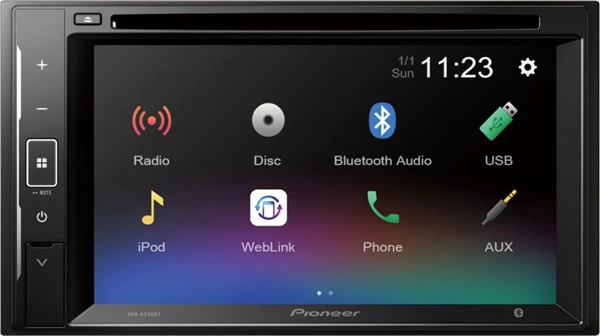 Pioneer AVH-A240DAB Autoradio - Zwart