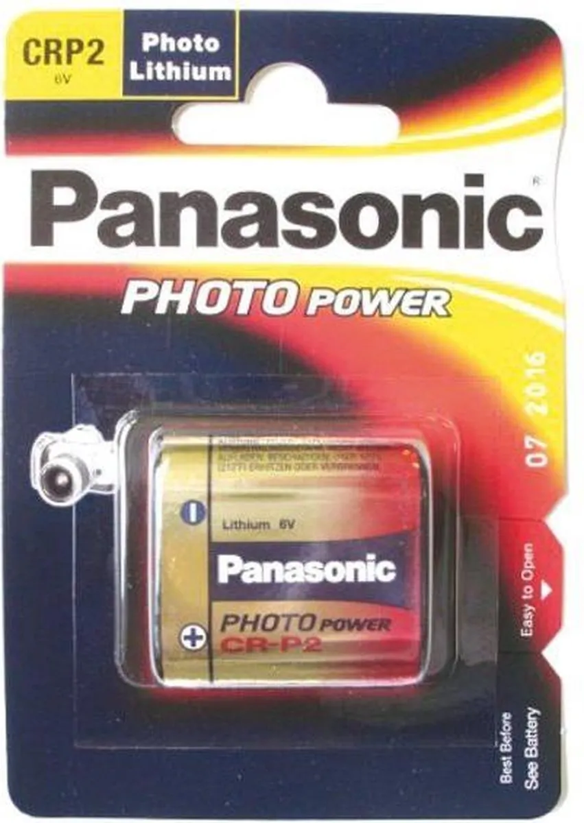 Panasonic CR-P2 Fotobatterij 1400mAh - afbeelding 3 van 6