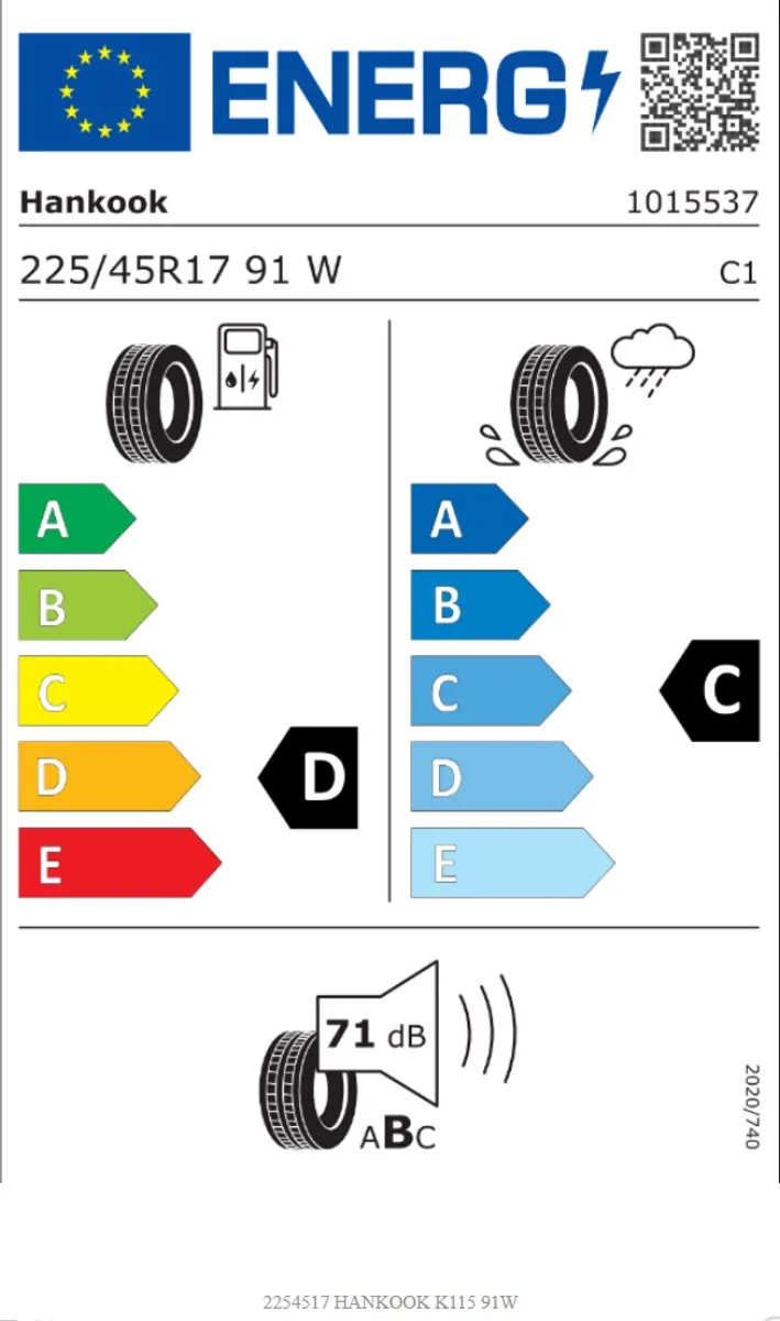 Hankook Ventus Prime 4 K115 Zomerband – 225/45 R17 – 91W – Autoband