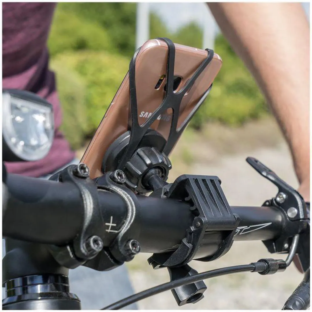 4Smarts Telefoonhouder Fiets Magnetisch - 5.5 Inch - Zwart